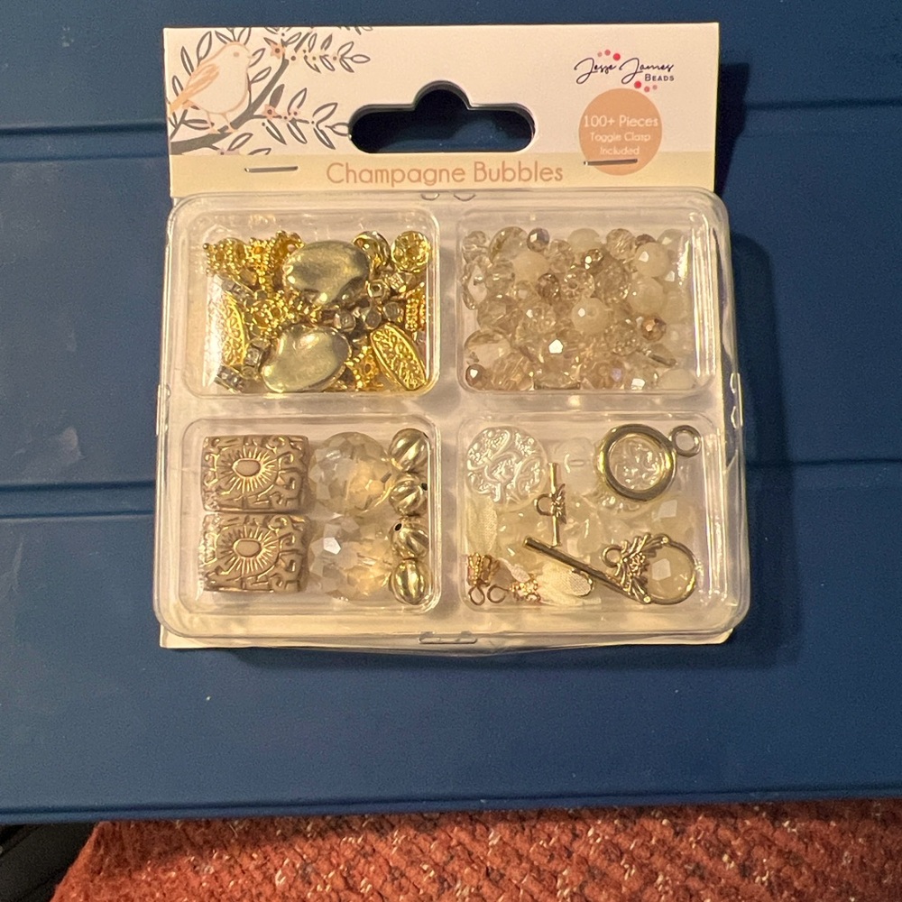 Gold and Pink Charm Bracelet Kit